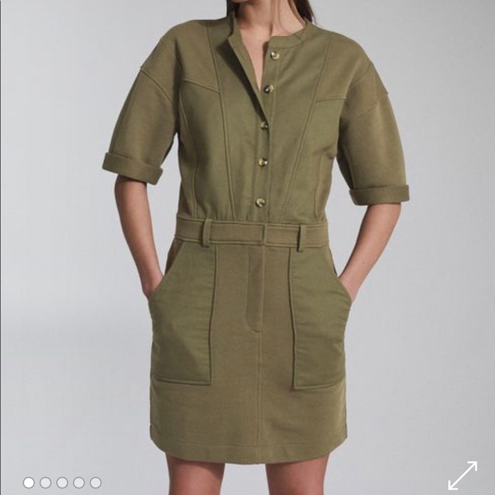 NWT REISS EMLYN PANEL DETAIL SWEATSHIRT DRESS Sz 6